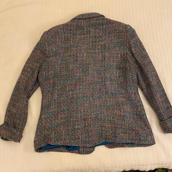 Petite Appleseed's Woven Multicolor Women's Blazer Size 12P (Large) - Picture 3 of 5